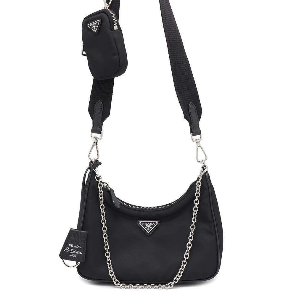 Prada Shoulder Bag Re Edition Black - Picture 1 of 12